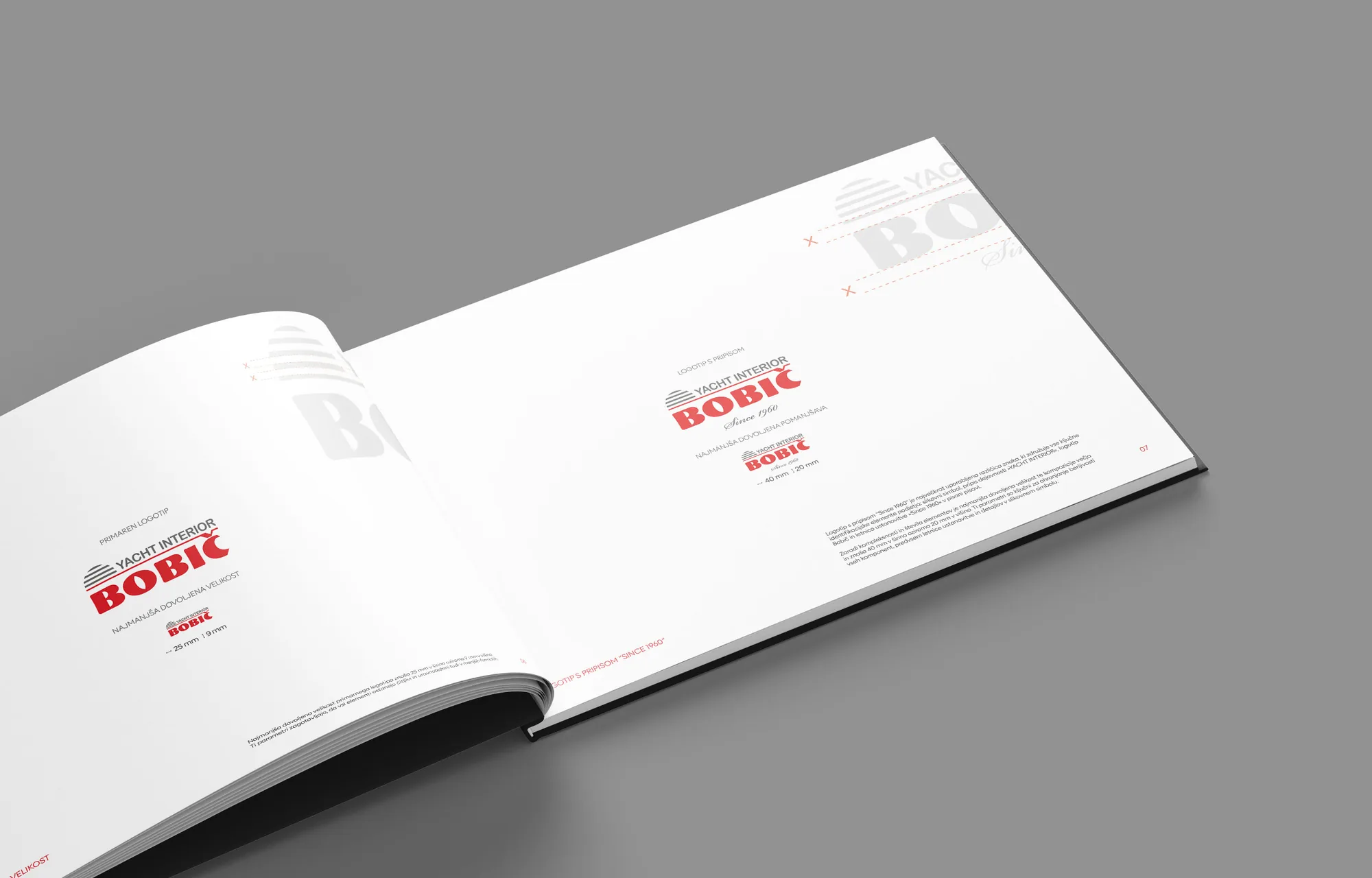 Guidelines — primary logo, minimum sizes, the ‘Since 1960’ lockup and clear space