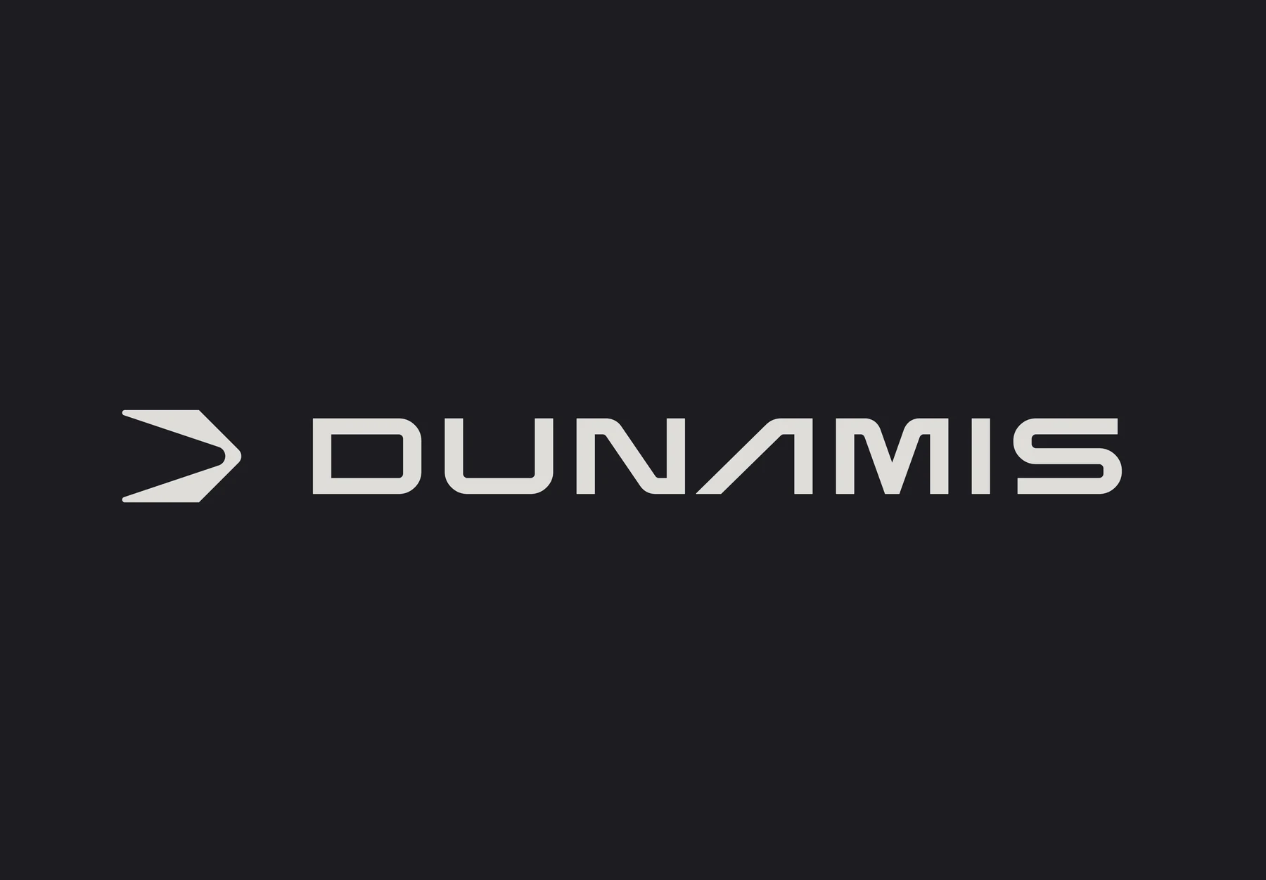 The Dunamis logo lockup on near-black