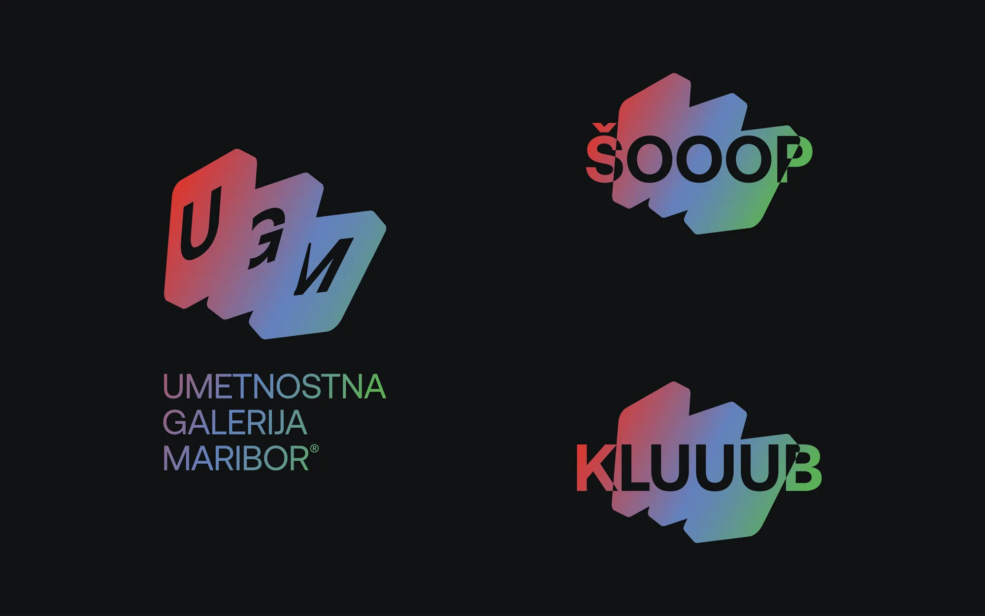 The elastic wordmark — ŠOOOP, KLUUUB