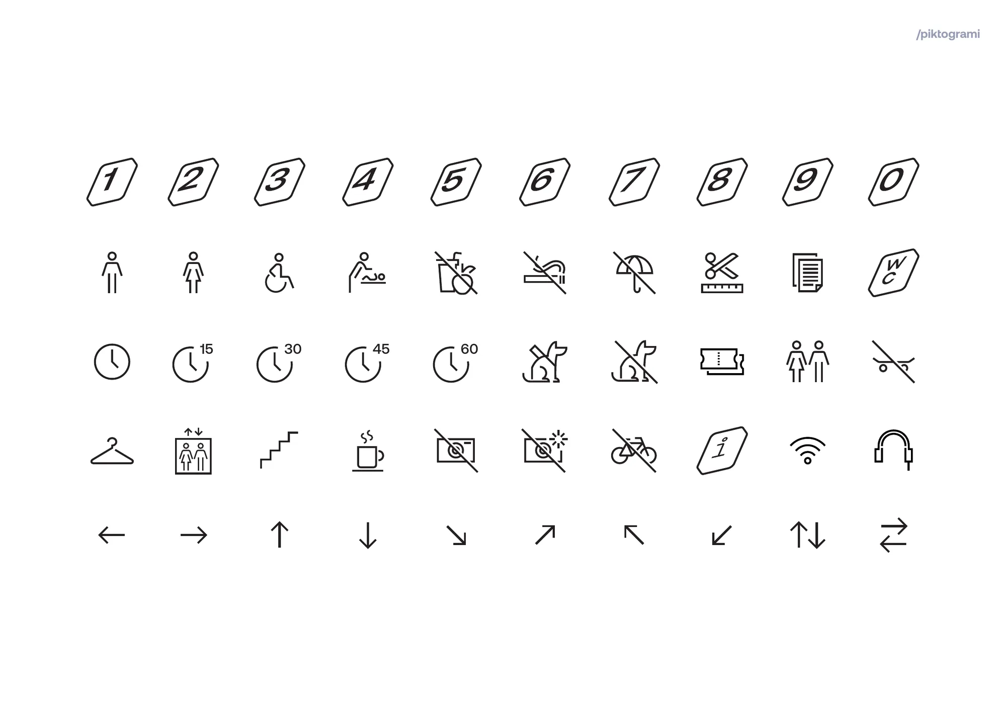 Pictogram set