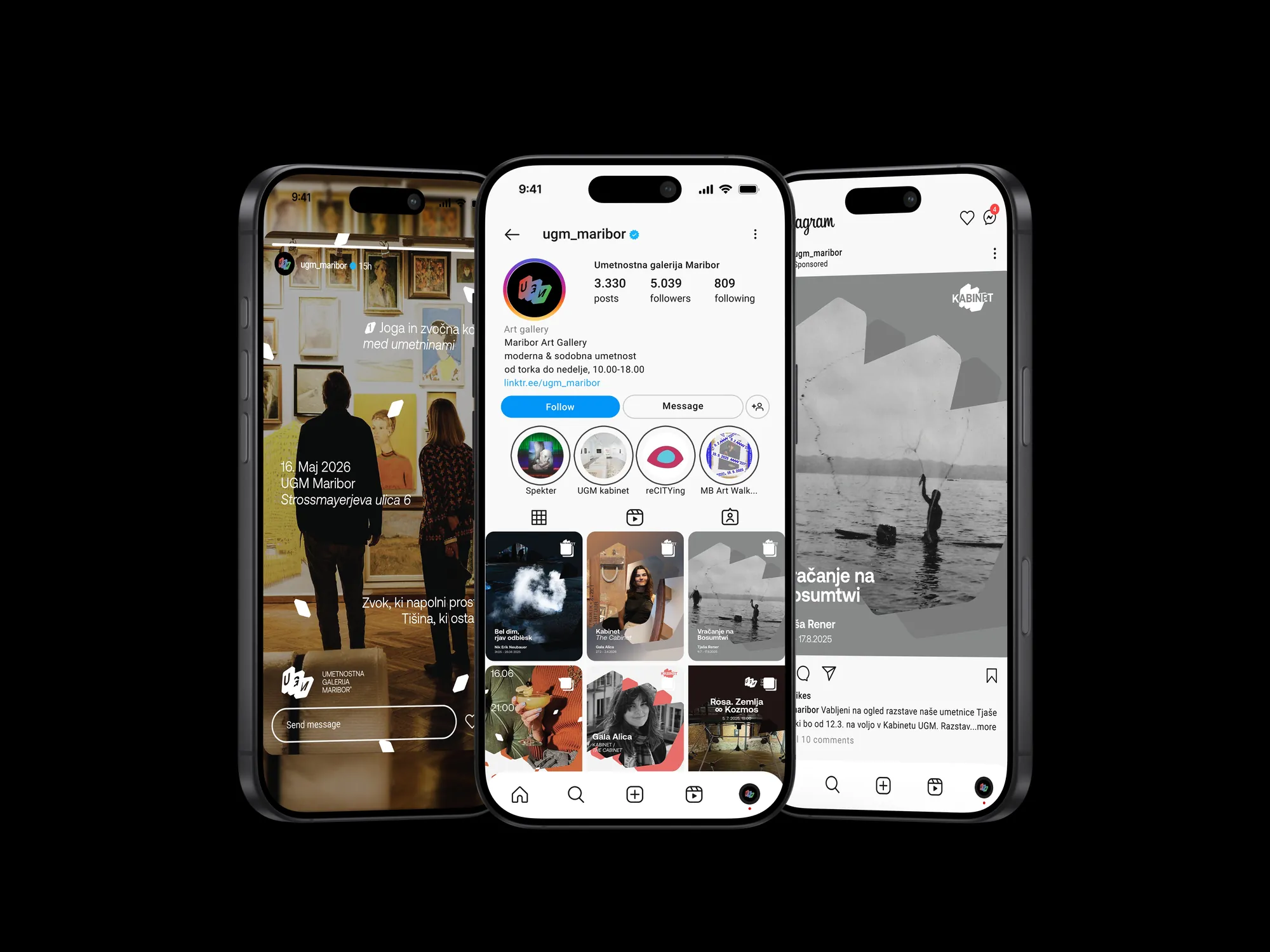 Instagram system — stories, profile and posts